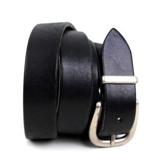MOD DEPOSE SADDLE BLACK GENUINE LEATHER 1 1/8"Wd DRESS CASUAL MEN'S BELT 42 (A63